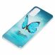 Силиконовый (TPU) чехол Deexe LumiCase для Samsung Galaxy S20 (G980) - Blue Butterfly. Фото 3 из 7