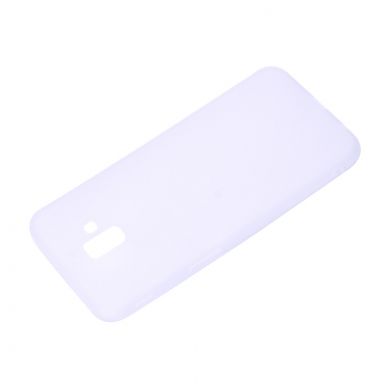 Силиконовый (TPU) чехол Deexe Matte Case для Samsung Galaxy J6+ (J610) - White