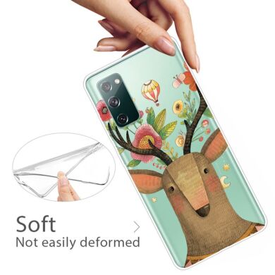Силиконовый (TPU) чехол Deexe Pretty Things для Samsung Galaxy S20 FE (G780) - Sea Lion