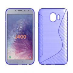 Силиконовый (TPU) чехол Deexe S Line для Samsung Galaxy J4 2018 (J400) - Purple