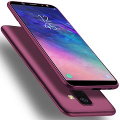 Силіконовий (TPU) чохол X-LEVEL Matte для Samsung Galaxy A6 2018 (A600), Wine Red