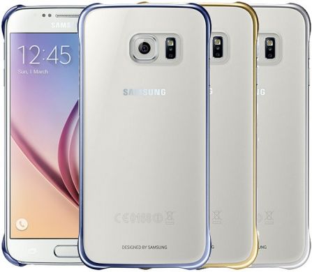 Защитная накладка Clear Cover для Samsung S6 (G920) EF-QG920BBEGRU - Gold