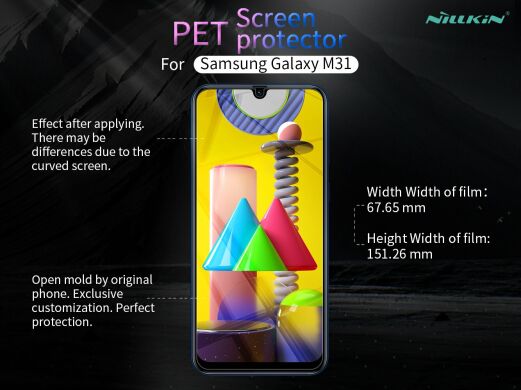 Защитная пленка NILLKIN Crystal для Samsung Galaxy M31 (M315)