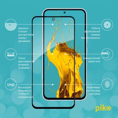 Защитное стекло Piko Full Glue для Samsung Galaxy A54 (A546) - Black