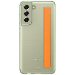 Защитный чехол Clear Strap Cover для Samsung Galaxy S21 FE (G990) EF-XG990CMEGRU - Green