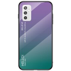 Захисний чохол Deexe Gradient Color для Samsung Galaxy M52 (M526) - Purple / Green