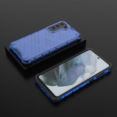 Защитный чехол Deexe Honeycomb Series для Samsung Galaxy S21 FE (G990) - Blue