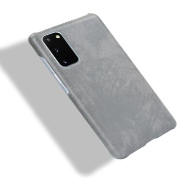 Защитный чехол Deexe Leather Back Cover для Samsung Galaxy S20 FE (G780) - Grey