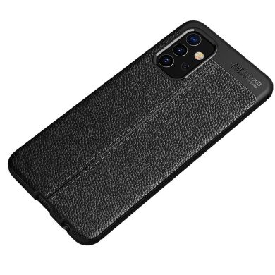 Защитный чехол Deexe Leather Cover для Samsung Galaxy A32 (А325) - Black