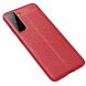 Защитный чехол Deexe Leather Cover для Samsung Galaxy S21 - Red. Фото 2 из 10