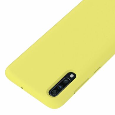 Защитный чехол Deexe Silicone Case для Samsung Galaxy A70 (A705) - Yellow