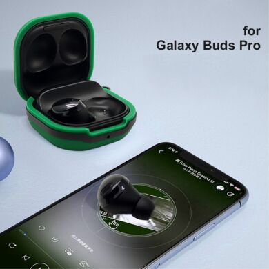Защитный чехол Deexe Silky Silicone для Samsung Galaxy Buds Live / Buds Pro / Buds 2 / Buds 2 Pro / Buds FE - White