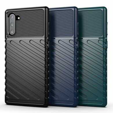 Защитный чехол Deexe Thunder Series для Samsung Galaxy Note 10 (N970) - Green