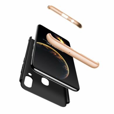 Защитный чехол GKK Double Dip Case для Samsung Galaxy A40 (А405) - Black / Gold