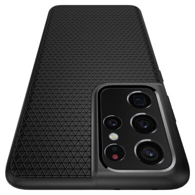 Защитный чехол Spigen (SGP) Liquid Air для Samsung Galaxy S21 Ultra (G998) - Matte Black