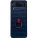 Кожаный чехол UniCase Croco Skin (FF) для Samsung Galaxy Flip 4 - Blue. Фото 1 из 9