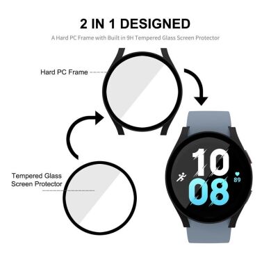Защитный чехол Enkay Hard Case для Samsung Galaxy Watch 5 (44mm) - White