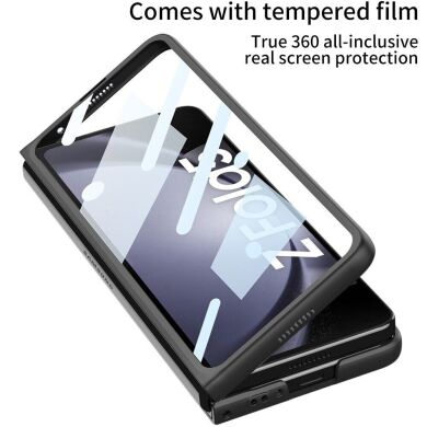Защитный чехол GKK Leather Shell для Samsung Galaxy Fold 5 - Grey