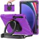 Защитный чехол Deexe Hand Grip X для Samsung Galaxy Tab S7 FE / S7 Plus / S8 Plus / S9 Plus (T730/736/800/806/970/975/810/816) - Black / Purple. Фото 1 из 5