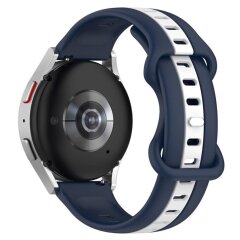 Ремінець Deexe Sport Strap для годинників з шириною кріплення 20мм - Midnight Blue / White