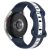 Ремешок Deexe Sport Strap для часов с шириной крепления 20мм - Midnight Blue / White