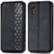 Чехол Deexe Rhombus Wallet для Samsung Galaxy Xcover 7 (G556) - Black. Фото 1 из 6