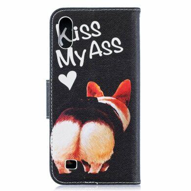 Чехол-книжка Deexe Color Wallet для Samsung Galaxy A10 (A105) - Kiss My Ass