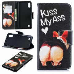Чехол-книжка Deexe Color Wallet для Samsung Galaxy A10 (A105) - Kiss My Ass