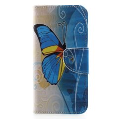 Чехол-книжка Deexe Color Wallet для Samsung Galaxy A6 2018 (A600) - Blue Butterfly