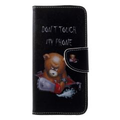 Чехол-книжка Deexe Color Wallet для Samsung Galaxy A6+ 2018 (A605) - Don't Touch My Phone