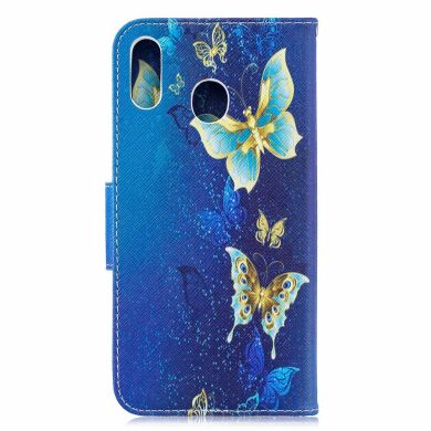 Чехол-книжка Deexe Color Wallet для Samsung Galaxy M20 (M205) - Butterfly Pattern