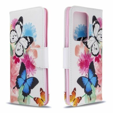 Чехол-книжка Deexe Color Wallet для Samsung Galaxy S20 Ultra (G988) - Butterflies