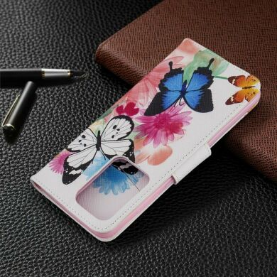 Чехол-книжка Deexe Color Wallet для Samsung Galaxy S20 Ultra (G988) - Butterflies