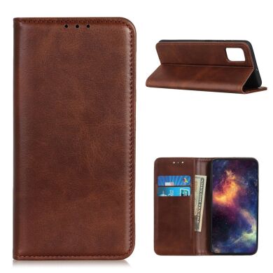 Чехол-книжка Deexe Wallet Case для Samsung Galaxy A02s (A025) - Coffee