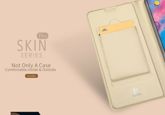 Чехол-книжка DUX DUCIS Skin Pro для Samsung Galaxy M30 (M305) / A40s (A407) - Gold