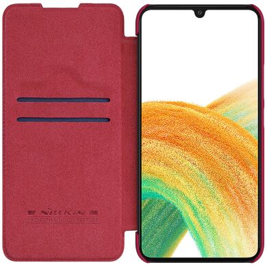 Чехол-книжка NILLKIN Qin Series для Samsung Galaxy A34 (A346) - Red