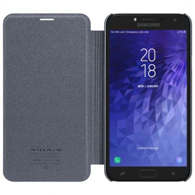 Чехол-книжка NILLKIN Sparkle Series для Samsung Galaxy J4 2018 (J400) - Black