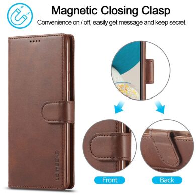 Чохол LC.IMEEKE Wallet Case для Samsung Galaxy A53 - Dark Brown