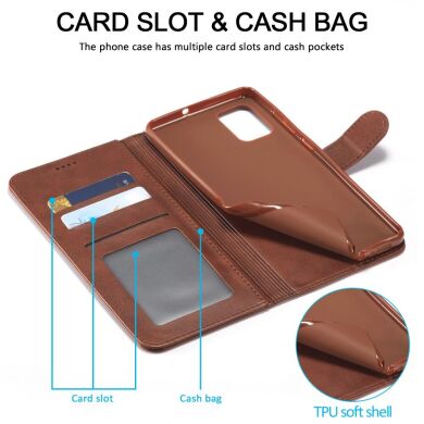 Чехол LC.IMEEKE Wallet Case для Samsung Galaxy A53 - Dark Brown