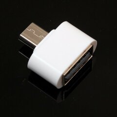 OTG-адаптер Deexe Portable MicroUSB to USB - White