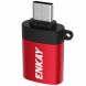 OTG-адаптер ENKAY ENK-AT10 Type-C to USB 3.0 - Red. Фото 1 из 12