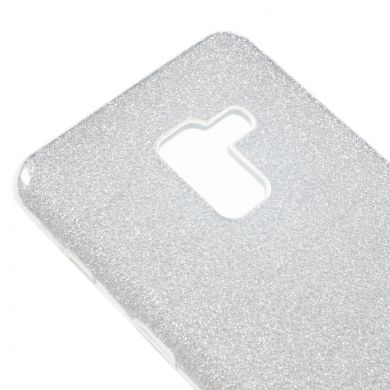 Силиконовый чехол UniCase Glitter Cover для Samsung Galaxy A8+ 2018 (A730) - Silver