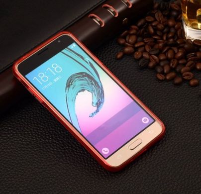 Силиконовый чехол Deexe S Line для Samsung Galaxy J3 2016 (J320) - Red