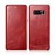 Кожаный чехол-книжка ICARER Slim Flip для Samsung Galaxy Note 8 (N950) - Red. Фото 2 из 13