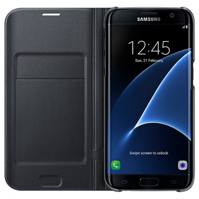 Чохол LED View Cover для Samsung Galaxy S7 edge (G935) EF-NG935PFEGRU, Черный
