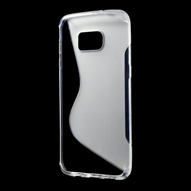 Силиконовая накладка Deexe S Line для Samsung Galaxy S7 edge (G935) - Transparent