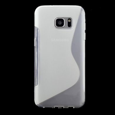 Силиконовая накладка Deexe S Line для Samsung Galaxy S7 edge (G935) - Transparent