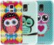 Силиконовая накладка Deexe Owl Series для Samsung S5 mini (G800) - Owl Pattern. Фото 6 из 6