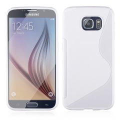 Силиконовая накладка Deexe S Line для Samsung Galaxy S6 (G920) - White
