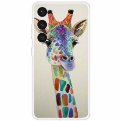 Силіконовий (TPU) чохол Deexe Life Style для Samsung Galaxy S23 Plus (S916) - Colorful Giraffe